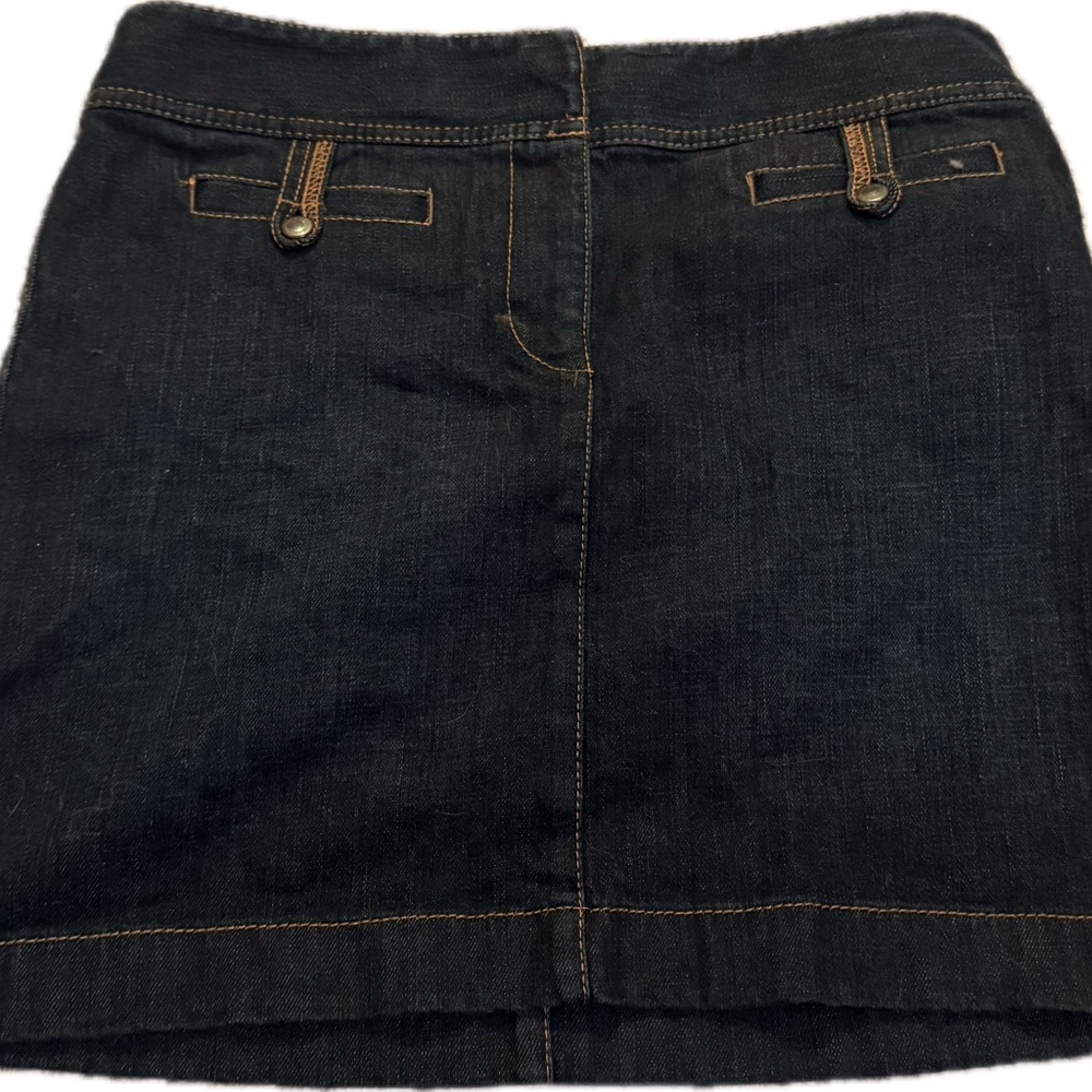 Ann Taylor Loft Size 6 Dark Denim Skirt NWT